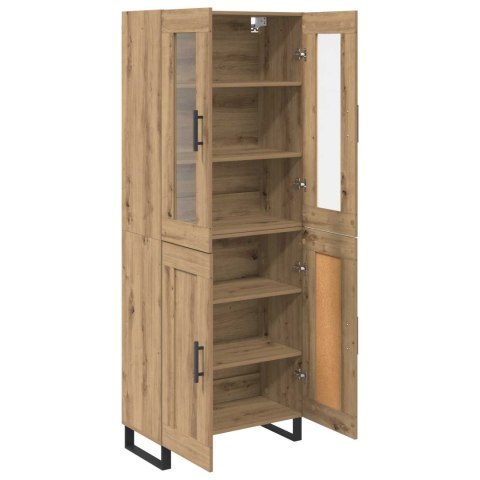 VidaXL Highboard 2 szt. Dąb rzemieślniczy 69,5 x 34 x 180 cm