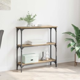 VidaXL Konsola Dąb rzemieślniczy 75 x 22,5 x 75 cm Drewno inżynieryjne
