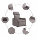 PODNOSZONY FOTEL ROZKŁADANY, ELEKTRYCZNY, KOLOR TAUPE, TKANINA
