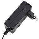 VidaXL Rozkładany fotel masujący, elektryczny, czerwony, ekoskóra