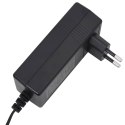 ROZKŁADANY FOTEL MASUJĄCY, ELEKTRYCZNY, CZERWONY, EKOSKÓRA