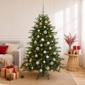 VidaXL Sztuczna choinka z bombką 120 cm 150 LED Ciepła biel