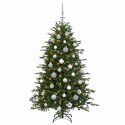 VidaXL Sztuczna choinka z bombką 120 cm 150 LED Ciepła biel
