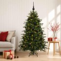 VidaXL Sztuczna choinka z bombką 120 cm 150 LED Ciepła biel