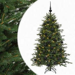 VidaXL Sztuczna choinka z bombką 120 cm 150 LED Ciepła biel