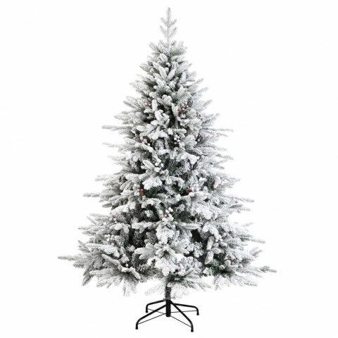 VidaXL Sztuczna choinka z bombką 150 cm 150 LED Ciepła biel