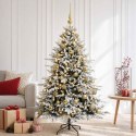 VidaXL Sztuczna choinka z bombką 150 cm 150 LED Ciepła biel
