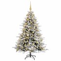 VidaXL Sztuczna choinka z bombką 150 cm 150 LED Ciepła biel