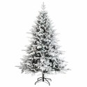 VidaXL Sztuczna choinka z bombką 150 cm 150 LED Ciepła biel