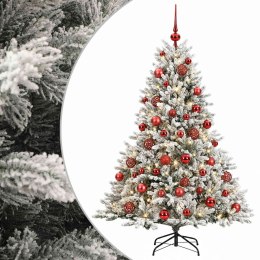 VidaXL Sztuczna choinka z bombką 150 cm 150 LED Ciepła biel