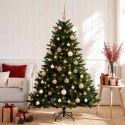 VidaXL Sztuczna choinka z bombką 150 cm 150 LED Ciepła biel