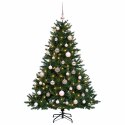 VidaXL Sztuczna choinka z bombką 150 cm 150 LED Ciepła biel