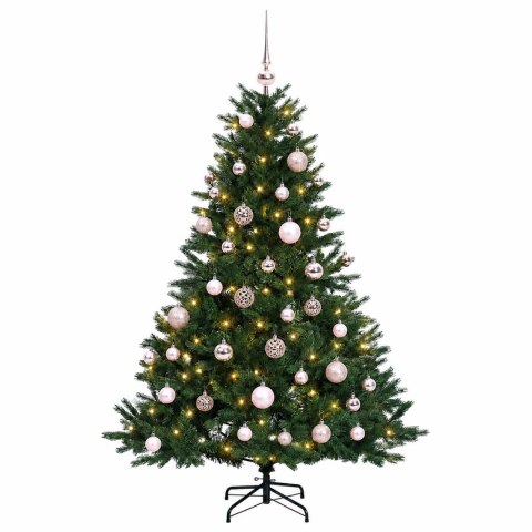VidaXL Sztuczna choinka z bombką 150 cm 150 LED Ciepła biel