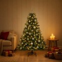 VidaXL Sztuczna choinka z bombką 150 cm 150 LED Ciepła biel