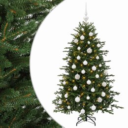 VidaXL Sztuczna choinka z bombką 150 cm 150 LED Ciepła biel