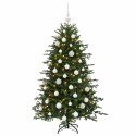 VidaXL Sztuczna choinka z bombką 150 cm 150 LED Ciepła biel