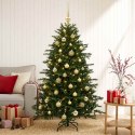 VidaXL Sztuczna choinka z bombką 150 cm 150 LED Ciepła biel