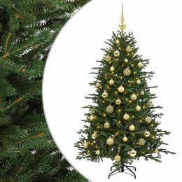 VidaXL Sztuczna choinka z bombką 150 cm 150 LED Ciepła biel