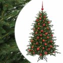 VidaXL Sztuczna choinka z bombką 150 cm 150 LED Ciepła biel