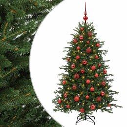VidaXL Sztuczna choinka z bombką 150 cm 150 LED Ciepła biel