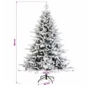 VidaXL Sztuczna choinka z bombką 180 cm 300 LED Ciepła biel