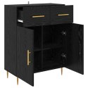 VidaXL Bufet Czarny Dąb 69,5 x 34 x 90 cm Drewno inżynieryjne