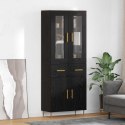 VidaXL Highboard 2 szt. Czarny Dąb 69,5 x 34 x 180 cm
