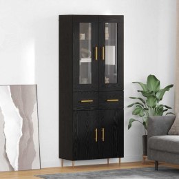 VidaXL Highboard 2 szt. Czarny Dąb 69,5 x 34 x 180 cm