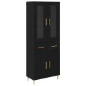 VidaXL Highboard 2 szt. Czarny Dąb 69,5 x 34 x 180 cm