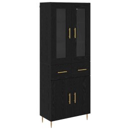 VidaXL Highboard 2 szt. Czarny Dąb 69,5 x 34 x 180 cm