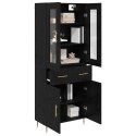 VidaXL Highboard 2 szt. Czarny Dąb 69,5 x 34 x 180 cm