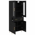 VidaXL Highboard 2 szt. Czarny Dąb 69,5 x 34 x 180 cm