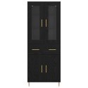 VidaXL Highboard 2 szt. Czarny Dąb 69,5 x 34 x 180 cm