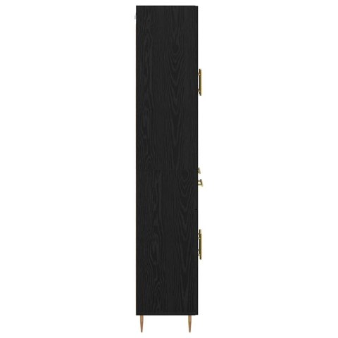VidaXL Highboard 2 szt. Czarny Dąb 69,5 x 34 x 180 cm