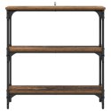 KONSOLA STARE DREWNO 75 X 22,5 X 75 CM DREWNO INŻYNIERYJNE