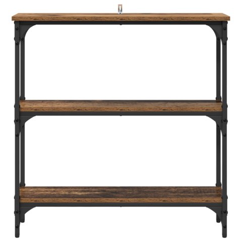 KONSOLA STARE DREWNO 75 X 22,5 X 75 CM DREWNO INŻYNIERYJNE