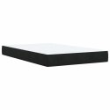 VidaXL Łóżko z pojemnikiem i materacem LED Czarny 120 x 190 cm Welur