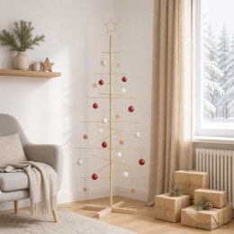 METALOWA CHOINKA ŚWIĄTECZNA KUOPIO 150 CM STAL ZŁOTY