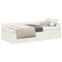 VidaXL Rama Łóżka Narożnego z Materacem 2 szt. Kremowy 80 x 200 cm