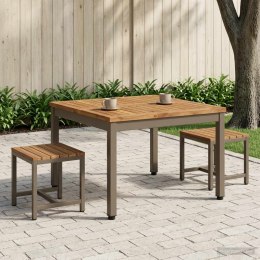 VidaXL Stolik kawowy Naturalny i kawowy 60 x 60,5 x 36 cm