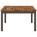 VidaXL Stolik kawowy Naturalny i kawowy 60 x 60,5 x 36 cm
