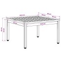 VidaXL Stolik kawowy Naturalny i kawowy 60 x 60,5 x 36 cm