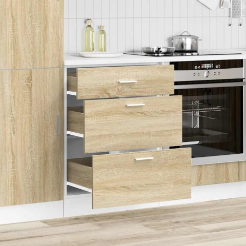 VidaXL Szafka kuchenna dolna "Lyon" Sonoma Oak Drewno klejone