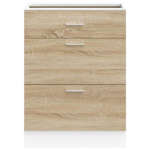VidaXL Szafka kuchenna dolna "Lyon" Sonoma Oak Drewno klejone