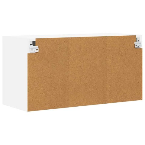 SZAFKA WISZĄCA BIAŁY 80 X 31 X 40 CM DREWNO INŻYNIERYJNE