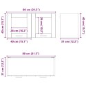 SZAFKA WISZĄCA BIAŁY 80 X 31 X 40 CM DREWNO INŻYNIERYJNE