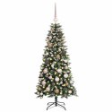 SZTUCZNA CHOINKA ZIELONY 120 CM PVC, PLASTIK I STAL