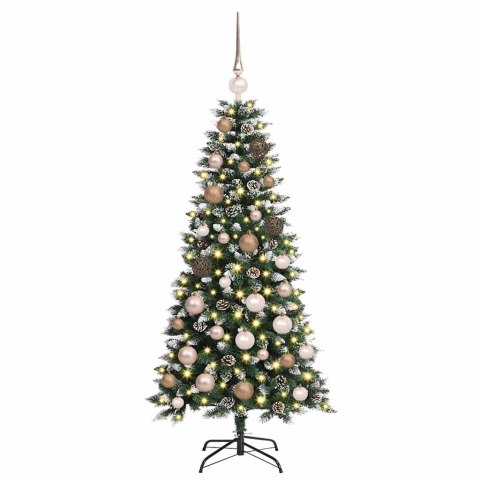 SZTUCZNA CHOINKA ZIELONY 120 CM PVC, PLASTIK I STAL