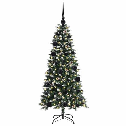 SZTUCZNA CHOINKA ZIELONY 120 CM PVC, PLASTIK I STAL