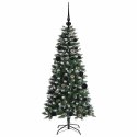 SZTUCZNA CHOINKA ZIELONY 120 CM PVC, PLASTIK I STAL